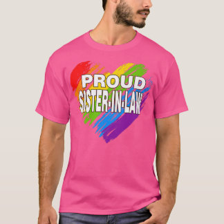 シスター誇りを持ったインローLGBTレインボーゲイプライド女子 Tシャツ
