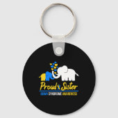 シスター誇りを持ったワールドダウン症候群認識度デイEle キーホルダー (正面)