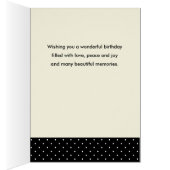 シスター誕生日の水の色レッドポピー (内側 (右))