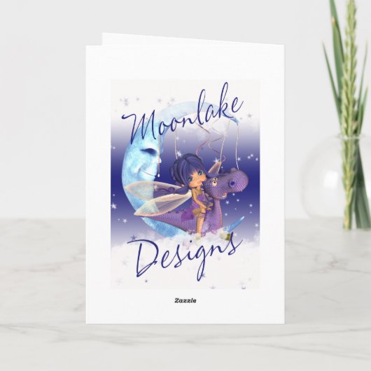 シスター誕生日カードとムーニーかわいこちゃんパイマスク カード (裏面)