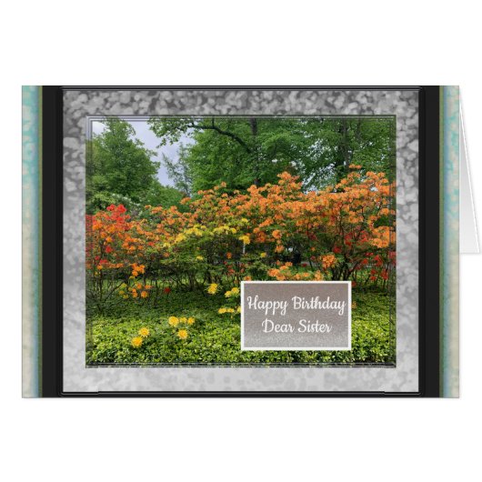 シスター誕生日カードの写真 (正面横)