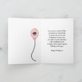 シスター誕生日カード – カップケーキプリンセス カード (内部)