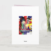 シスター誕生日カード、チューリップ付 カード (裏面)