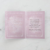 シスター誕生日カード、チューリップ付 カード (内部)