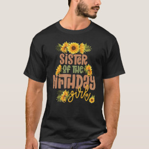 シスター誕生日ガールヒマワリ誕生日パーティー彼 Tシャツ