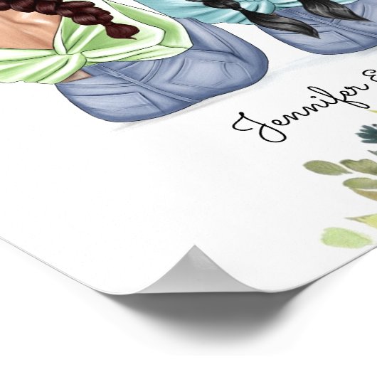 シスター誕生日ギフトパーソナライズされたシスターへのギフト ポスター (角)