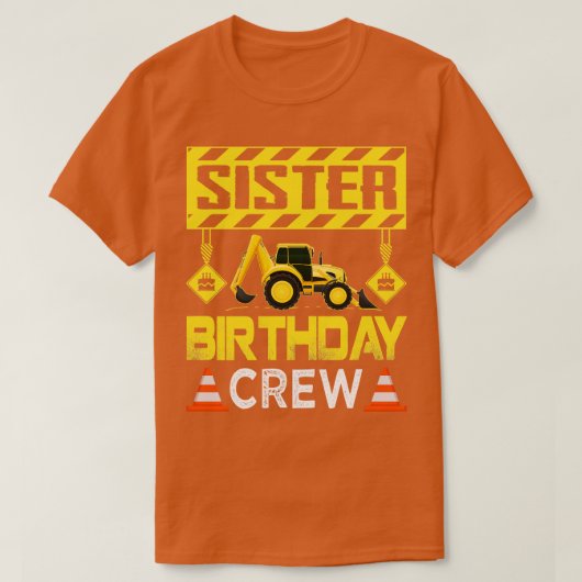 シスター誕生日クルー女子建築クルー誕生 Tシャツ (デザイン正面)