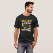 シスター誕生日クルー – 建築誕生日パーティー Tシャツ (正面フル)