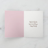 シスター誕生日ゴールデンレトリバー&キットン カード (内部)