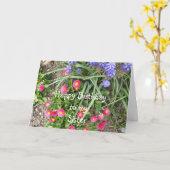 シスター誕生日フラワーベッド カード (黄色い花)