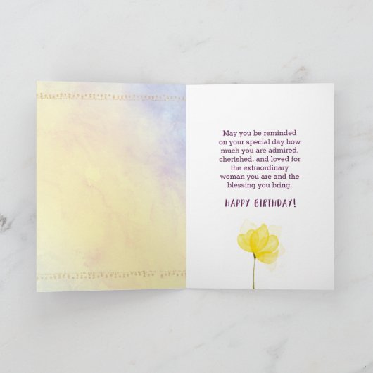 シスター誕生日、私はあなたにとても憧れる カード (内部)