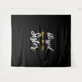 シスター賛美シャツガールズファミリーサンクスギヴィ タペストリー (正面(横))