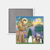 シスター賛美・フランシスの5匹 マグネット (正面/裏面)