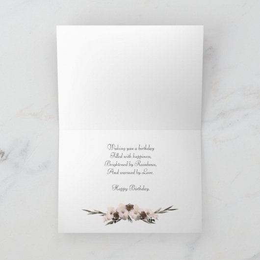 シスター55誕生日とマグノリア カード (内部)