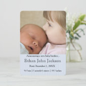 シスター·アナウンス·ブラザーズ·誕生·ブルー 案内状 (スタンド正面)