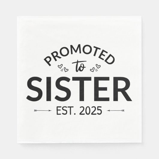 シスター・エストに昇格。2025 II スタンダードランチョンナプキン (正面)