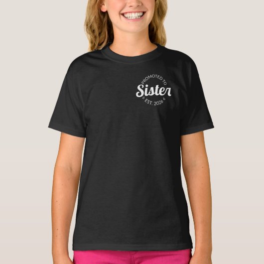 シスター・エストに昇格。2026I Tシャツ (正面)