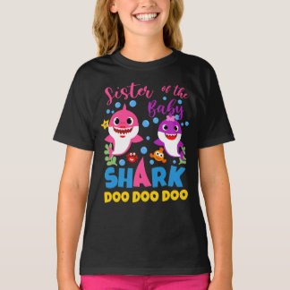 シスター・オブ・ザ・ベビー・シャーク誕生日・シスター・シャーク Tシャツ