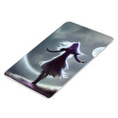 シスター・オブ・ザ・ムーンAIファンタジー・デジタル・アートプリント マグネット (左側)