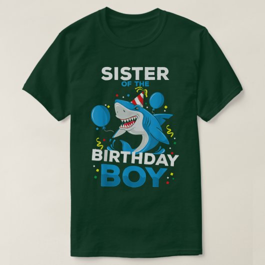 シスター・オブ・ザ・誕生日・ボーイ・シャーク海テーマ試合 Tシャツ (デザイン正面)