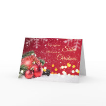 シスター、クリスマス・レッド・ボーブル、スプルースの枝