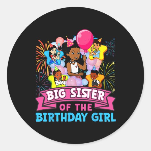 シスター・グレイシーのコーナー誕生日人形かわいいパー ラウンドシール (正面)