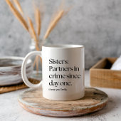 シスター・コーヒー・マおもしろいグの姉妹パートナー コーヒーマグカップ