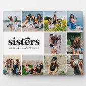 シスター |スクエアモダン10フォトコラージュカスタム フォトプラーク (正面)