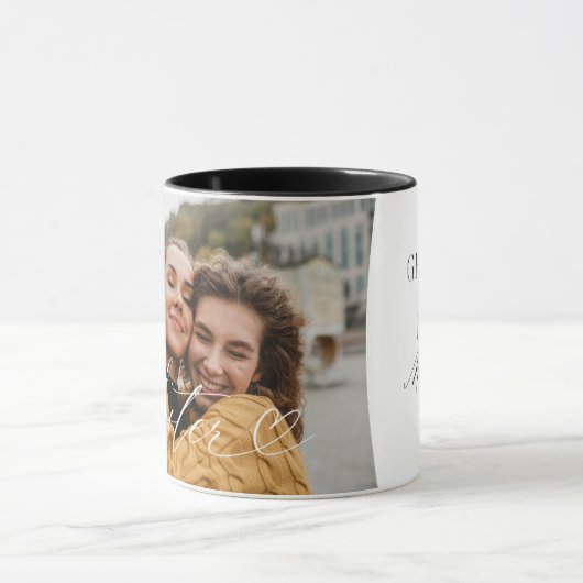 シスター・スクリプトハート感謝の毎瞬間の写真 マグカップ (中央)