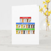 シスター・ハッピーリタイア猫たち カード (黄色い花)