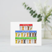 シスター・ハッピーリタイア猫たち ポストカード (スタンド正面)