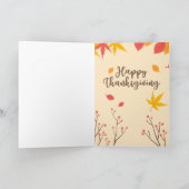 シスター·ハッピー·感謝祭 カード (内部)