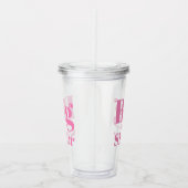 シスター・ピンク文字ガールズ澄ん アクリルタンブラー (右)