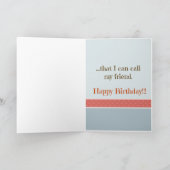 シスター、フレンド – 誕生日カード カード (内部)