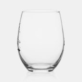 シスター・ベアー部族書パーソナライズされた道 ステムなしワイングラス (左)