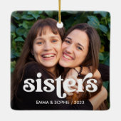 シスター |ボホ文字オーバーレイ2枚 セラミックオーナメント (裏面)
