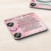 シスター・ポエム – 50歳の誕生日デザイン コースター (左側)