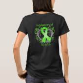 シスター – メモリー内リンパ腫ハート Tシャツ (裏面)