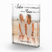 シスター |写真パーソナライズされたギフト フォトブロック (右)