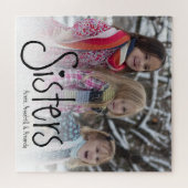 シスター |写真パーソナライズされた ジグソーパズル (横)