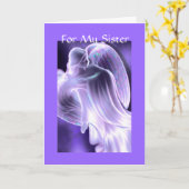 シスター – 天使 カード (黄色い花)