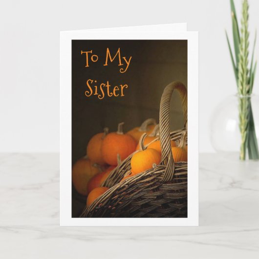 ***シスター***感謝祭。 シーズンカード (正面)