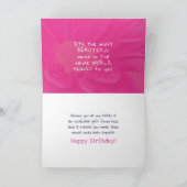 シスター：最も美し感謝していい言葉をカード カード (内部)