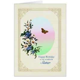 シスター、誕生日と花