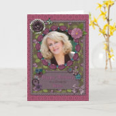 シスター、誕生日のフォトカード カード (黄色い花)