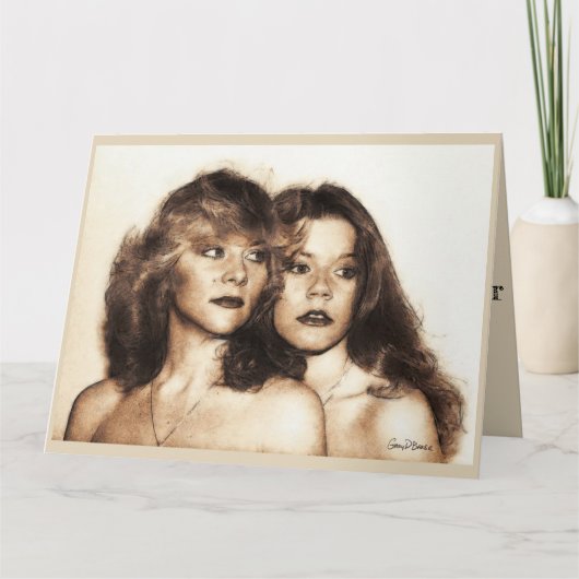 「シスター」誕生日カード カード (正面)