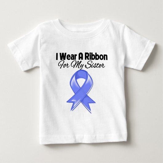 シスター – I衣服ペリウィンクルリボン ベビーTシャツ (正面)