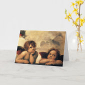 シスチンマドンナエンジェルズバイラファエルサンツィオ カード (黄色い花)