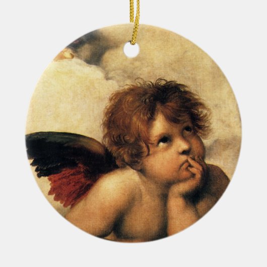 シスチンマドンナエンジェルズバイラファエルサンツィオ セラミックオーナメント (正面)