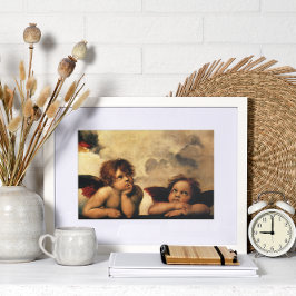 シスチンマドンナエンジェルズバイラファエルサンツィオ ポスター